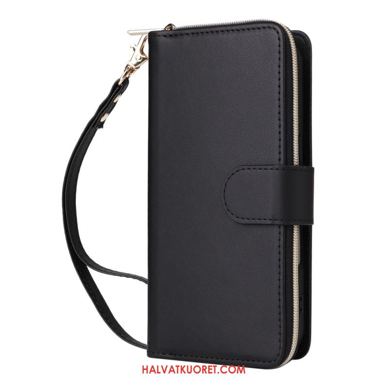 Kotelot iPhone 17 Puhelinkuoret 9 Kortin Lokeron Lompakko Ja Nauha