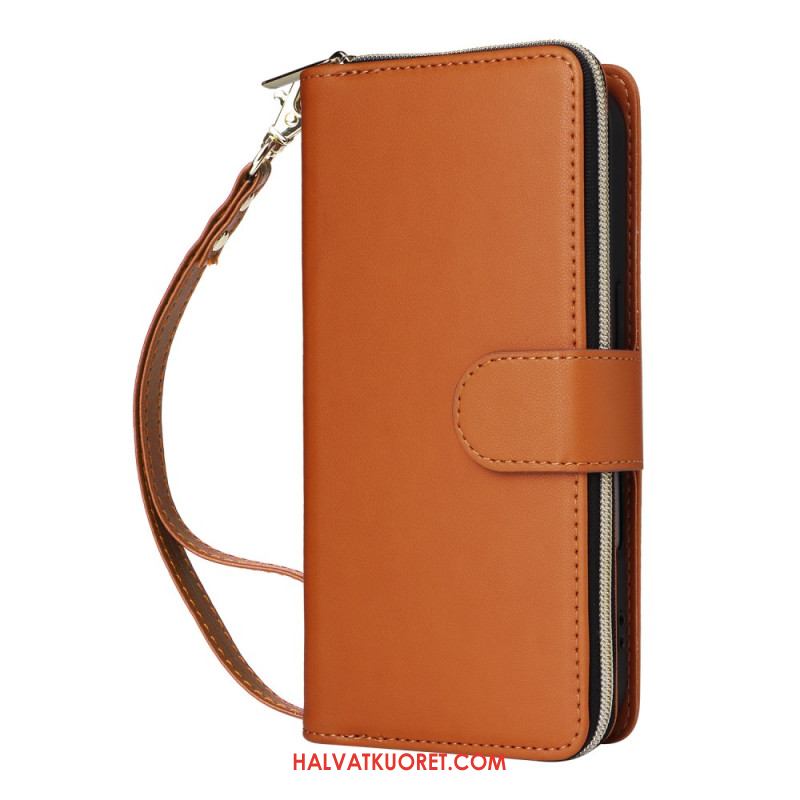 Kotelot iPhone 17 Puhelinkuoret 9 Kortin Lokeron Lompakko Ja Nauha