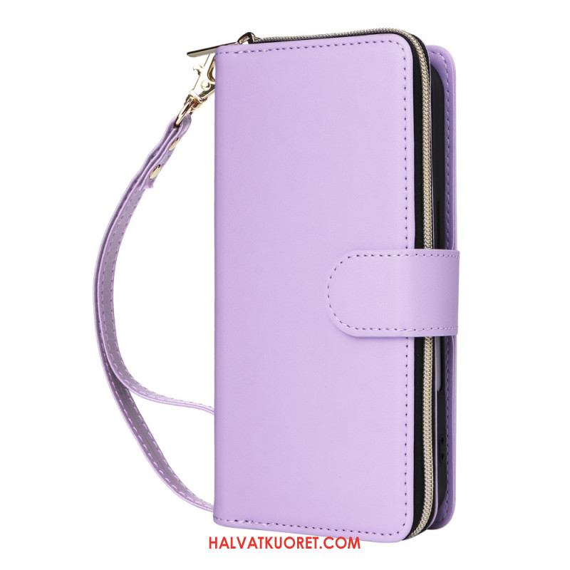 Kotelot iPhone 17 Puhelinkuoret 9 Kortin Lokeron Lompakko Ja Nauha