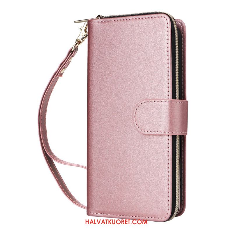 Kotelot iPhone 17 Puhelinkuoret 9 Kortin Lokeron Lompakko Ja Nauha