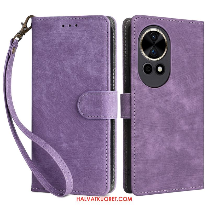 Kuoret Huawei Nova 13 Rfid-mokkanahkakuvioinen Lompakko