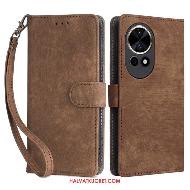 Kuoret Huawei Nova 13 Rfid-mokkanahkakuvioinen Lompakko