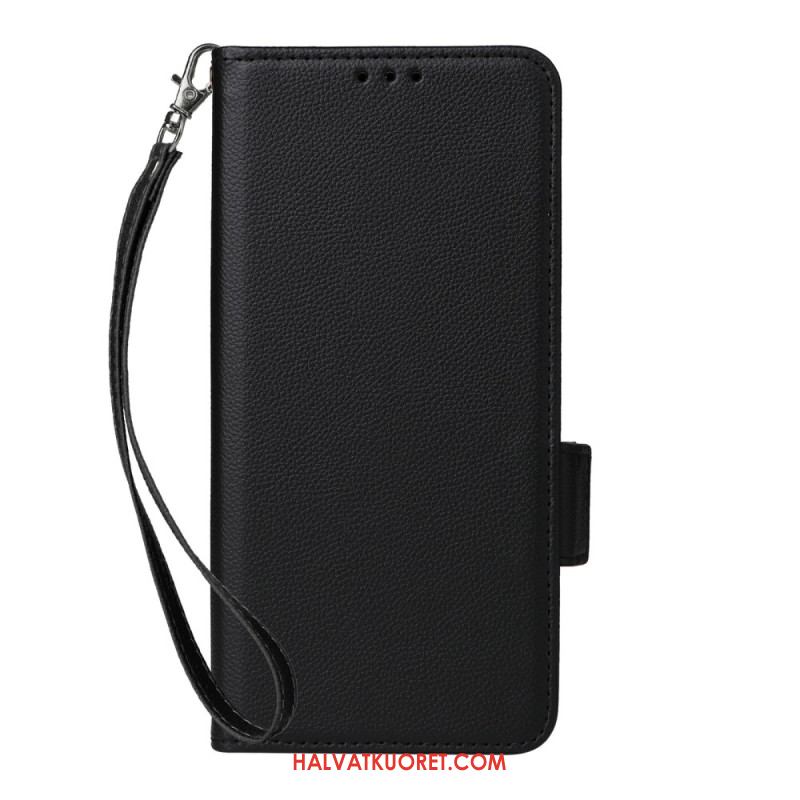 Kuoret Oneplus 13 Teksturoitu Tekonahka Hihnalla