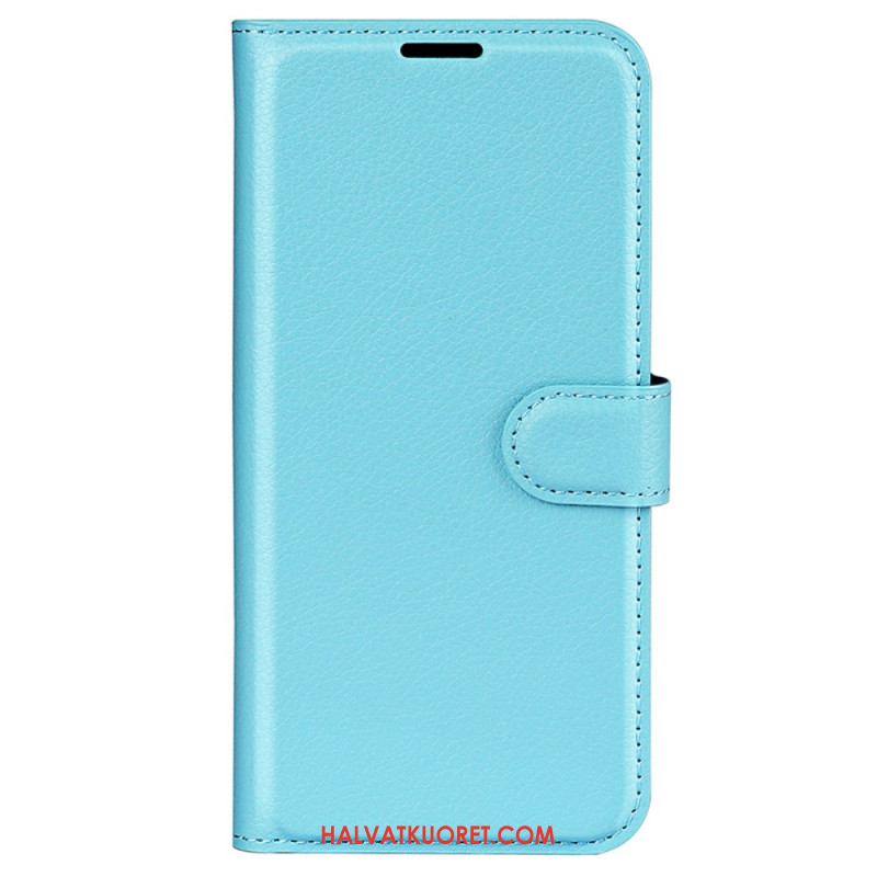 Kuoret Oppo Reno 12f 5g Classic Litchi Faux Leather