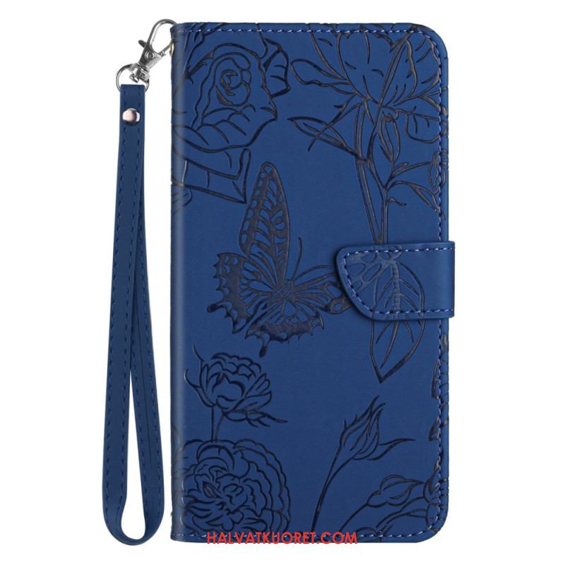 Kuoret Samsung Galaxy S25 5g Edge Perhoskuvio Ja Hihna