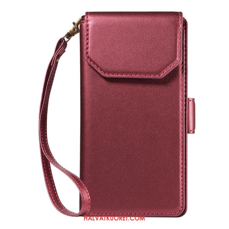 Kuoret Samsung Galaxy S25 Fe Korttikotelo Ja Rannehihna