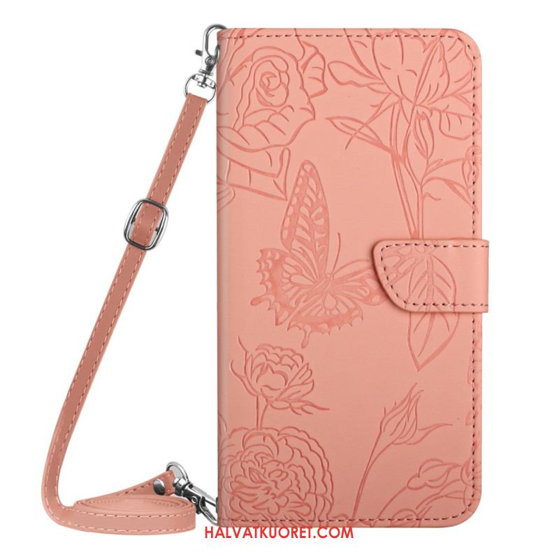 Kuoret Samsung Galaxy S25 Fe Perhoskuvioinen Olkahihna