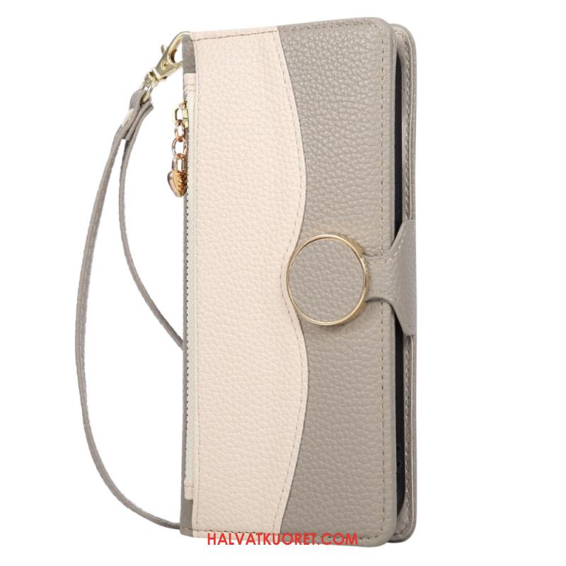 Kuoret Samsung Galaxy S26 Kaksivärinen Vetoketjullinen Lompakko