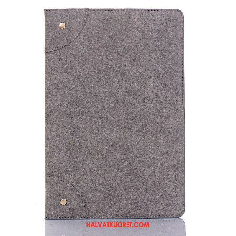 Kuoret Samsung Galaxy Tab A7 Lite Keinonahkaiset Vintage-niitit