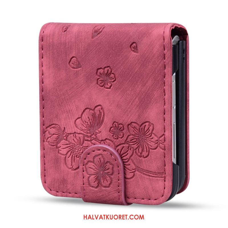 Kuoret Samsung Galaxy Z Flip 7 Fe Kissakuvioinen Korttikotelo
