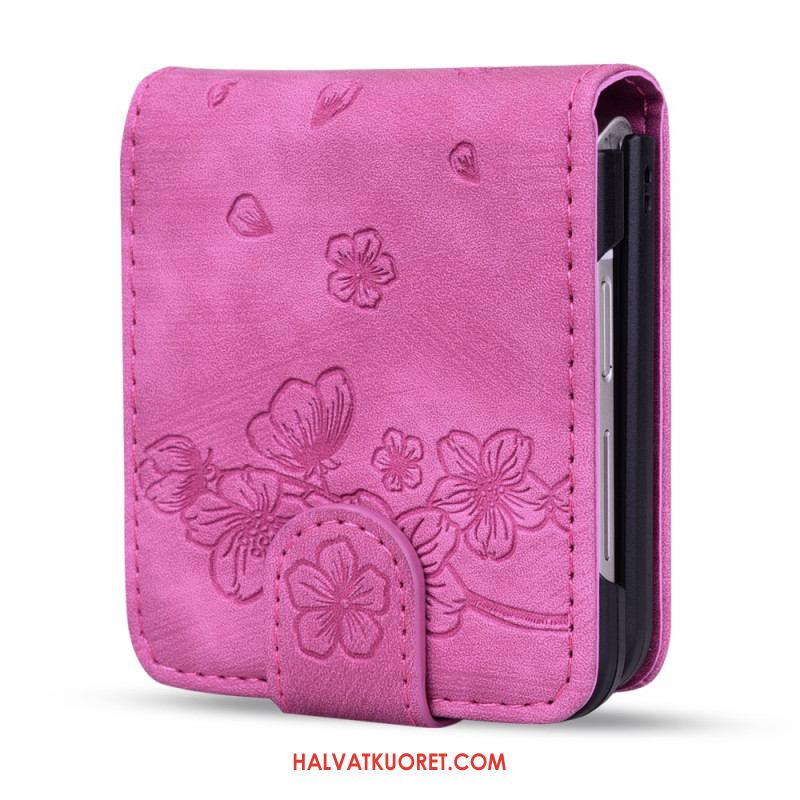 Kuoret Samsung Galaxy Z Flip 7 Fe Kissakuvioinen Korttikotelo