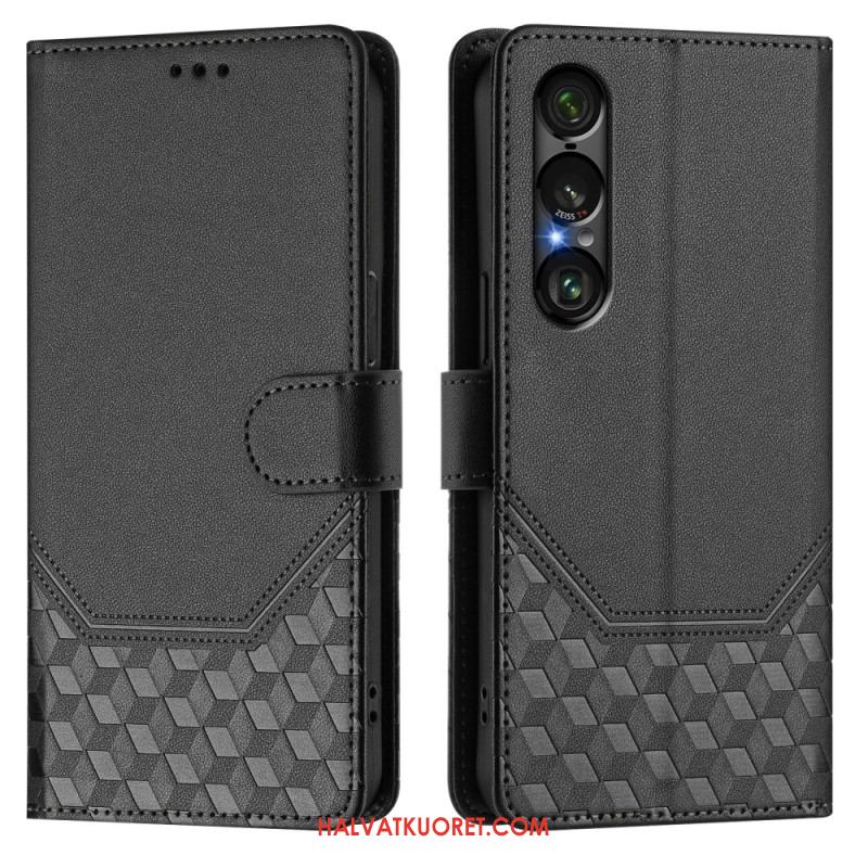 Kuoret Sony Xperia 1 Vii Rfid-suojattu Hunajakennokuvio