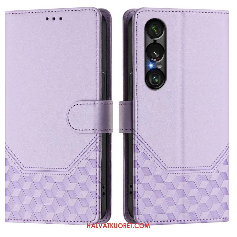 Kuoret Sony Xperia 1 Vii Rfid-suojattu Hunajakennokuvio