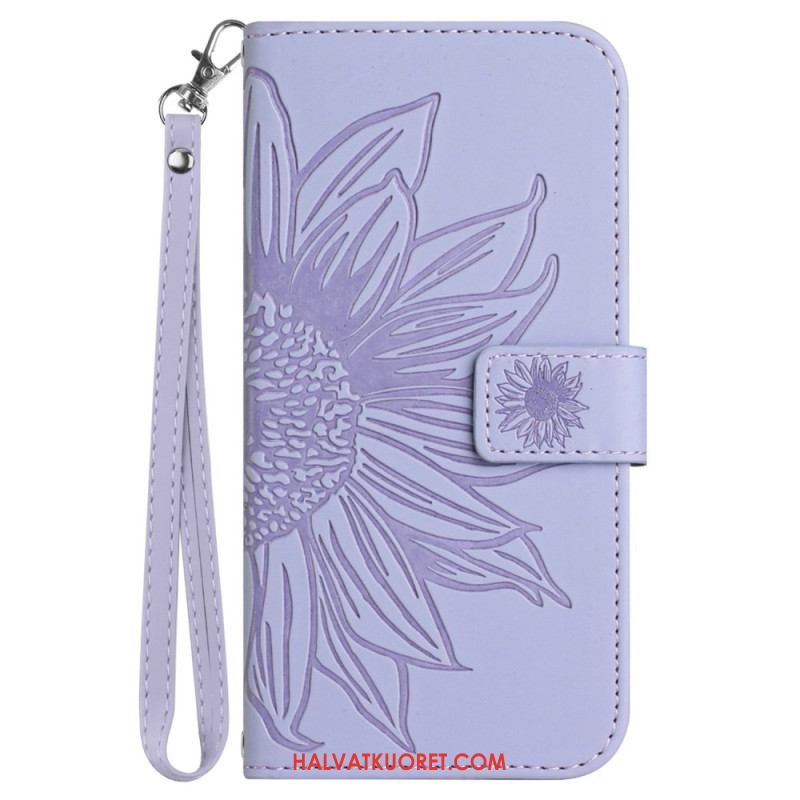 Kuoret Xiaomi Redmi Note 14 4g Auringonkukkakuvio Ja Kaulanauha