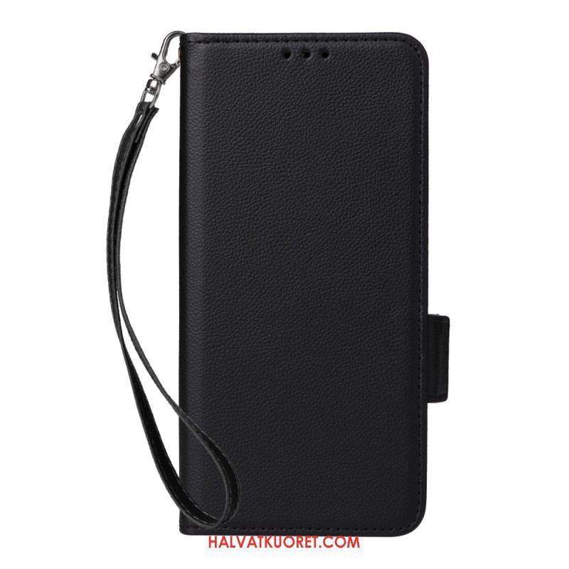 Kuoret Xiaomi Redmi Note 14 5g Litsikuvioinen Tekstuuri Hihnalla