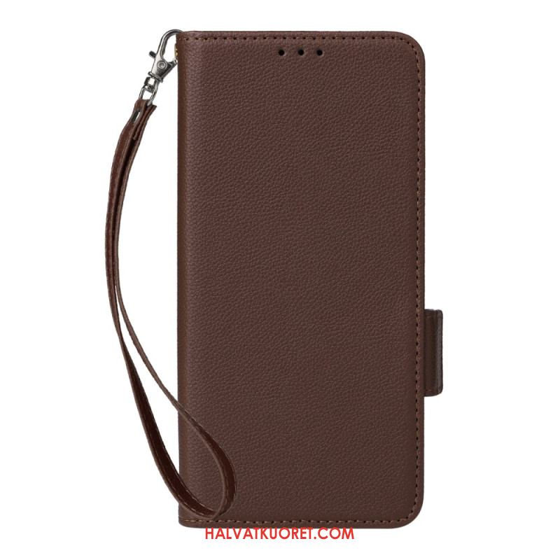 Kuoret Xiaomi Redmi Note 14 5g Litsikuvioinen Tekstuuri Hihnalla