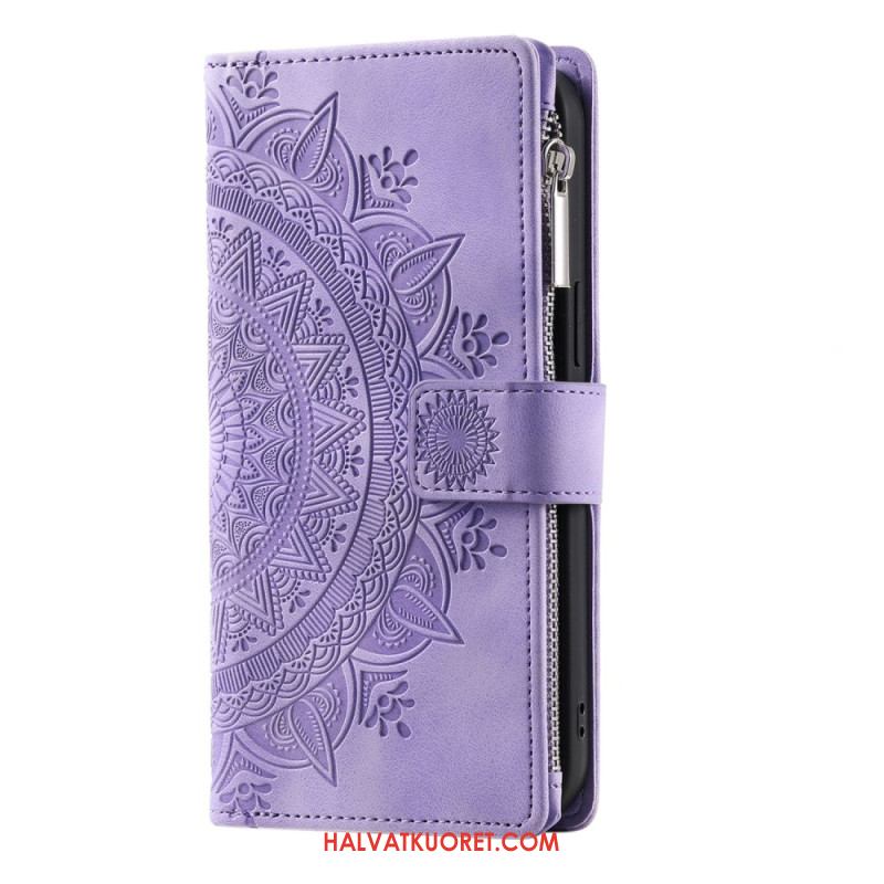 Kuoret Xiaomi Redmi Note 14 Pro Plus 5g Mandala-mokkanahkaefektilompakko