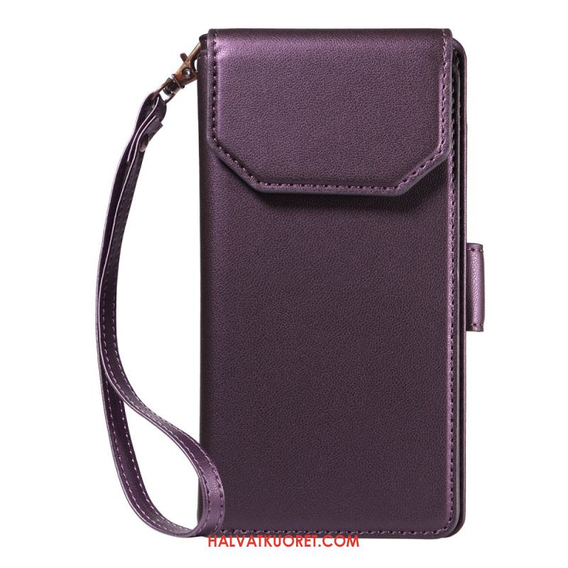 Kuoret iPhone Air Korttikoteloilla Ja Rannehihnalla