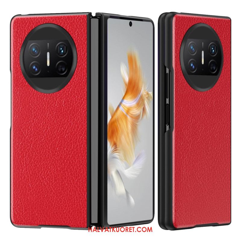 Kuori Huawei Mate X3 Litsikuvioinen Nahka