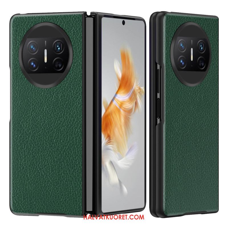 Kuori Huawei Mate X3 Litsikuvioinen Nahka