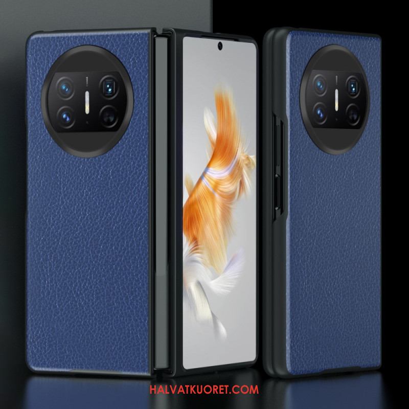 Kuori Huawei Mate X3 Litsikuvioinen Nahka