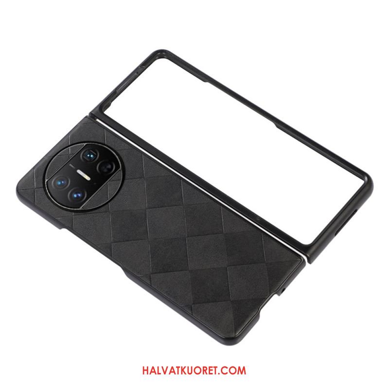 Kuori Huawei Mate X3 Ruutukuvioinen Tekonahka Suojakuori