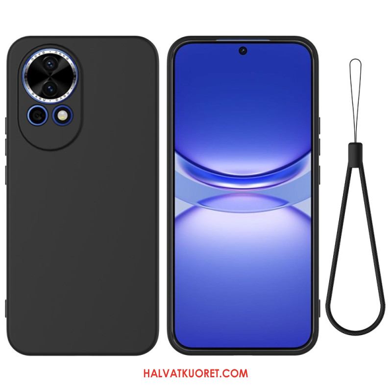Kuori Huawei Nova 13 Nestemäisestä Silikonista Valmistettu Kaulanauha