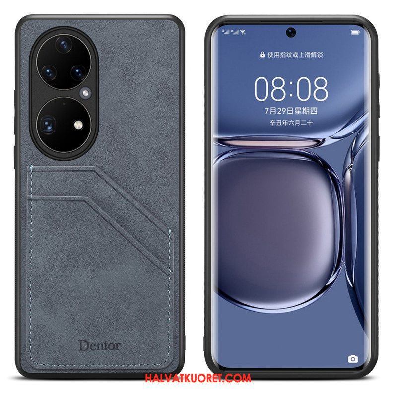 Kuori Huawei P50 Pro Denior Double Slot -korttikotelo