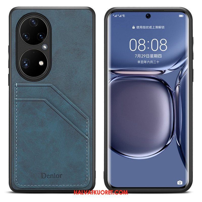 Kuori Huawei P50 Pro Denior Double Slot -korttikotelo