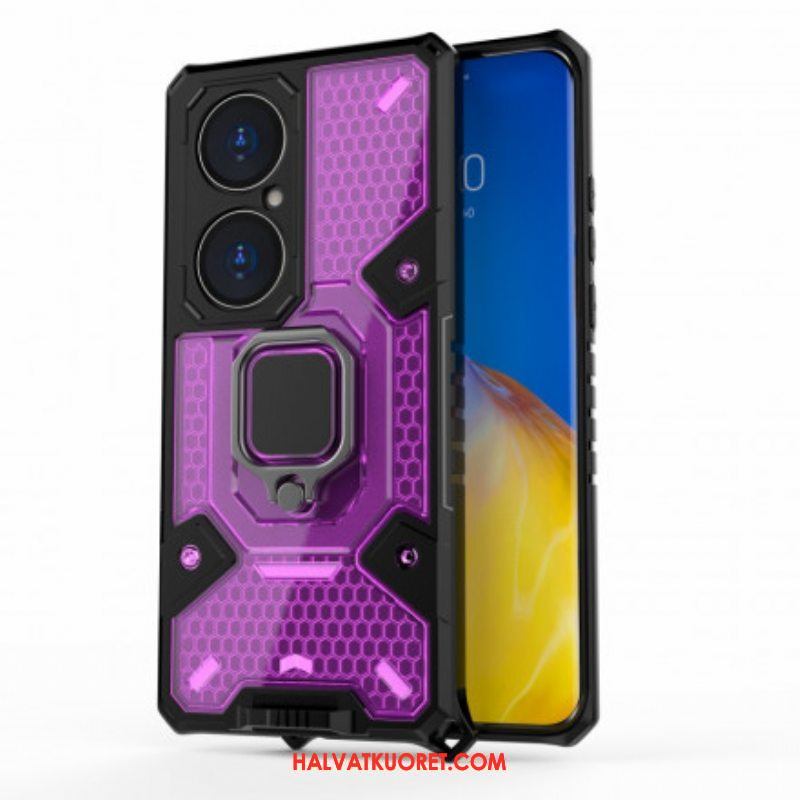 Kuori Huawei P50 Pro Honeycomb Resistant Hybrid