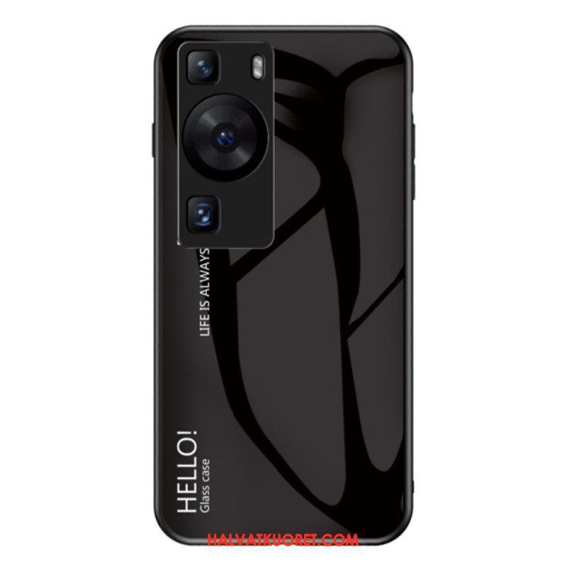 Kuori Huawei P60 Pro Hello Tempered Glass