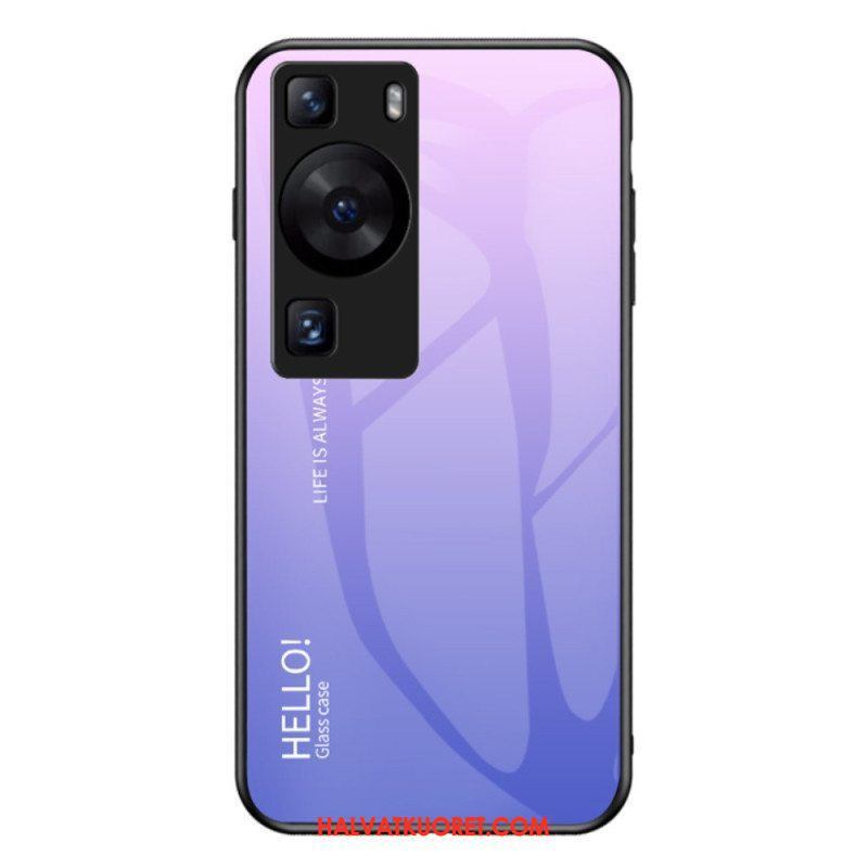 Kuori Huawei P60 Pro Hello Tempered Glass