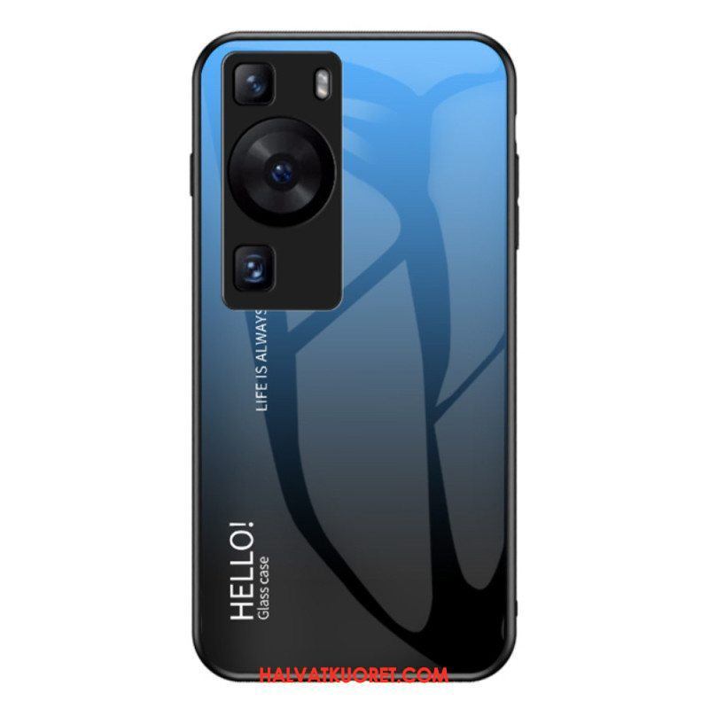 Kuori Huawei P60 Pro Hello Tempered Glass