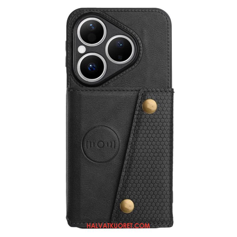 Kuori Huawei Pura 80 Nahkaefektikortti Teline