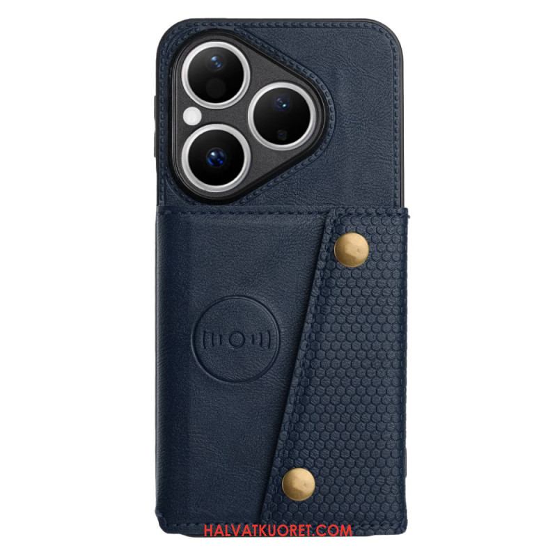 Kuori Huawei Pura 80 Nahkaefektikortti Teline