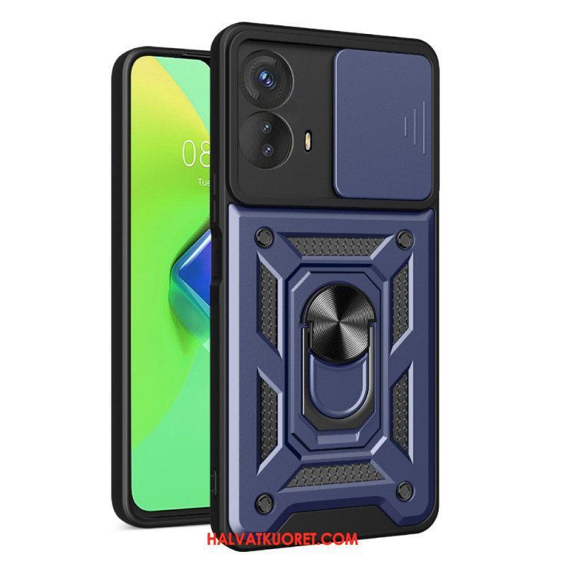 Kuori Moto G73 5G Rengastuki Ja Linssinsuoja