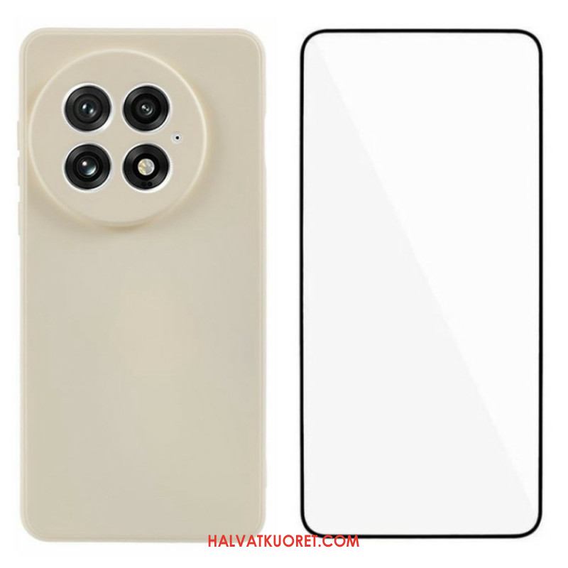 Kuori Oneplus 13 2-in-1 Joustava Silikoninäyttö Karkaistulla Lasilla
