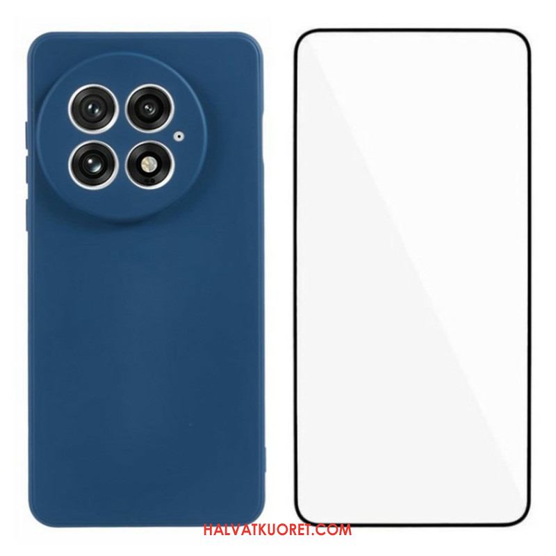 Kuori Oneplus 13 2-in-1 Joustava Silikoninäyttö Karkaistulla Lasilla