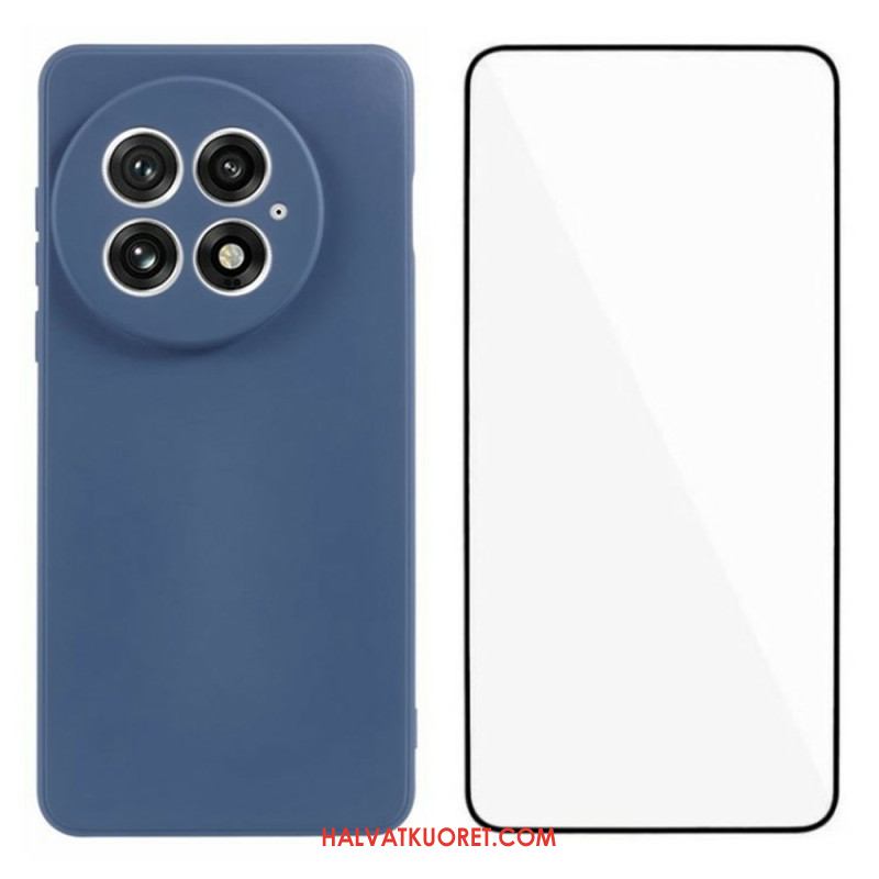 Kuori Oneplus 13 2-in-1 Joustava Silikoninäyttö Karkaistulla Lasilla