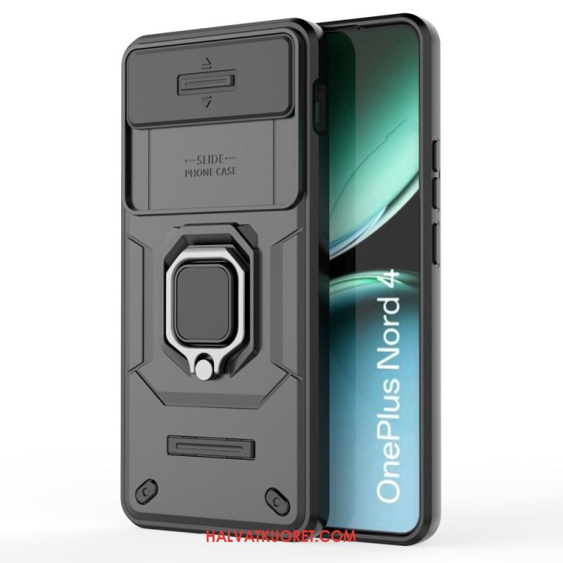 Kuori Oneplus Nord 4 Kestävä Rengas Linssinsuojalla Suojakuori