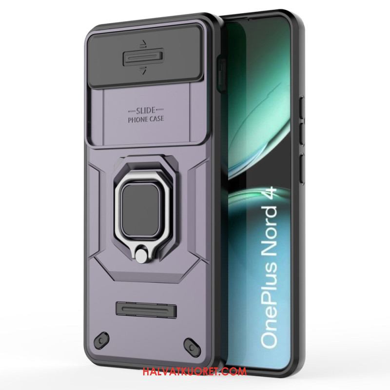Kuori Oneplus Nord 4 Kestävä Rengas Linssinsuojalla Suojakuori