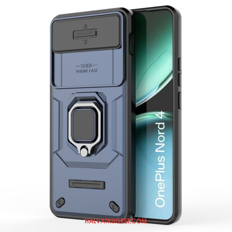 Kuori Oneplus Nord 4 Kestävä Rengas Linssinsuojalla Suojakuori