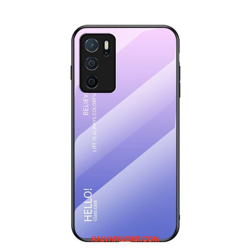 Kuori Oppo A16 / A16s Karkaistu Lasi Hello