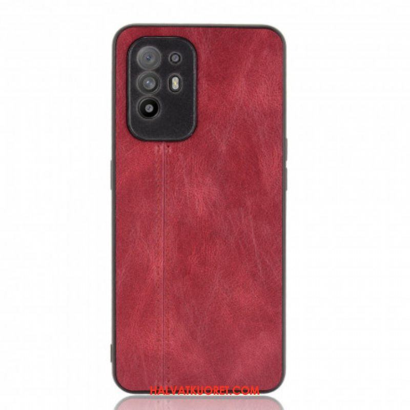 Kuori Oppo A94 5G Couture-nahkaefekti