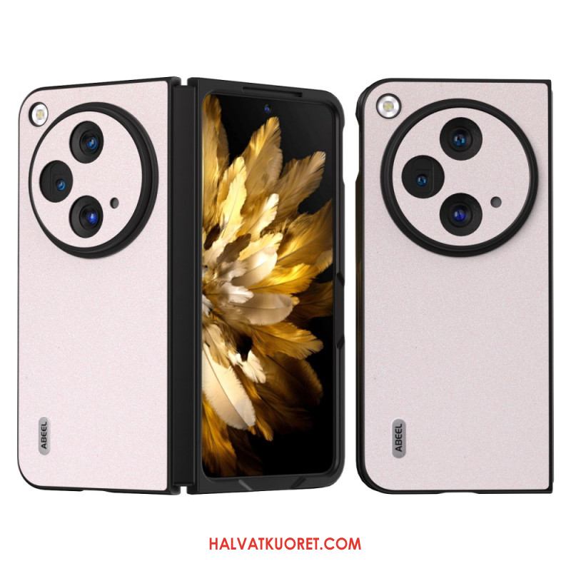 Kuori Oppo Find N3 Abeel Glitter Keinonahkaa Suojakuori