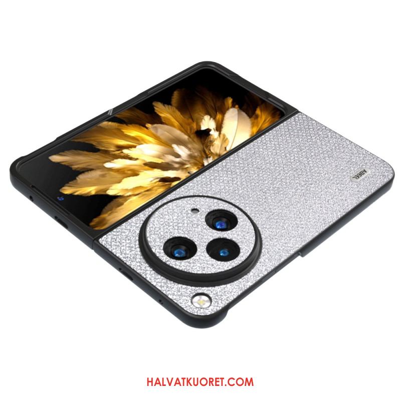 Kuori Oppo Find N3 Abeel-nahkatyyli Suojakuori