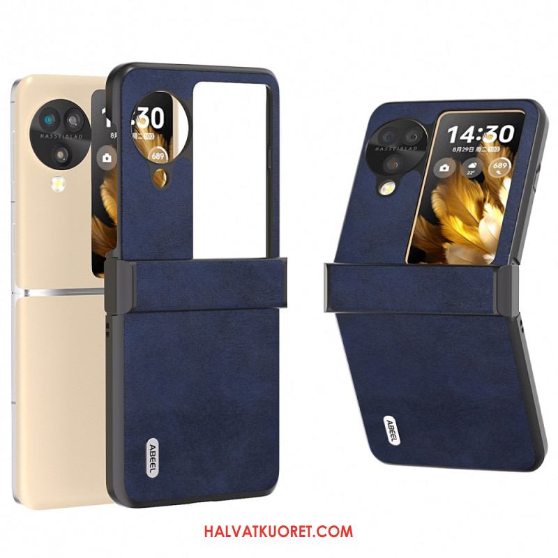 Kuori Oppo Find N3 Flip Abeel-nahkaefekti