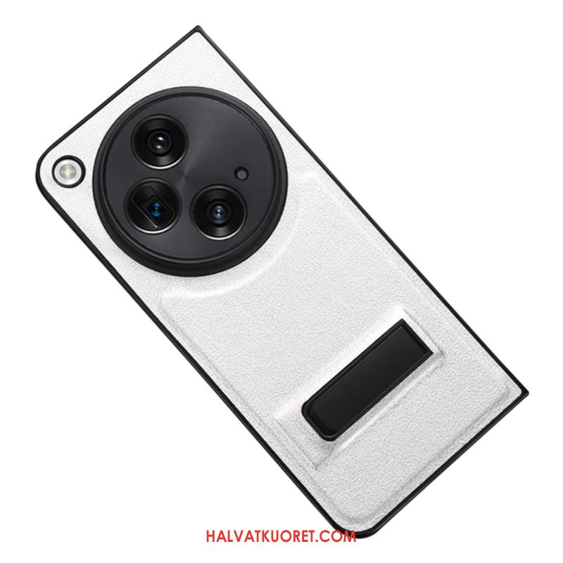 Kuori Oppo Find N3 Keinonahkaa Jalustalla