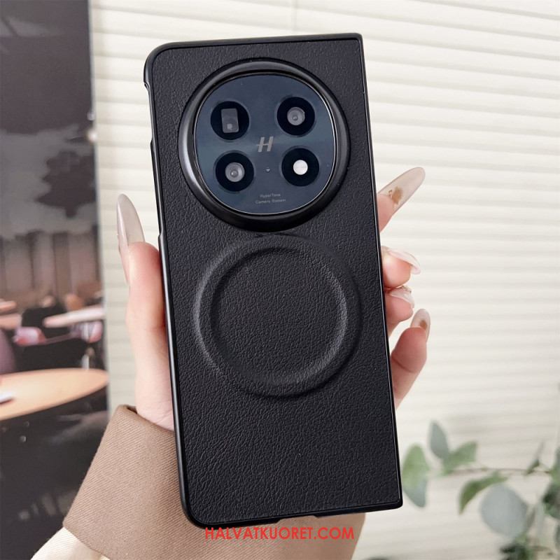 Kuori Oppo Find N5 Magsafe-yhteensopiva Nahkajäljitelmä Suojakuori