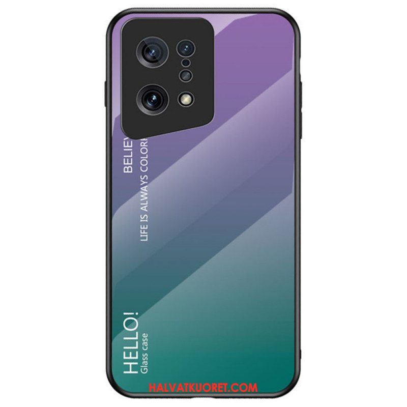 Kuori Oppo Find X5 Karkaistu Lasi Hello